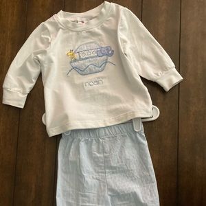 Noah’s ark baby outfit